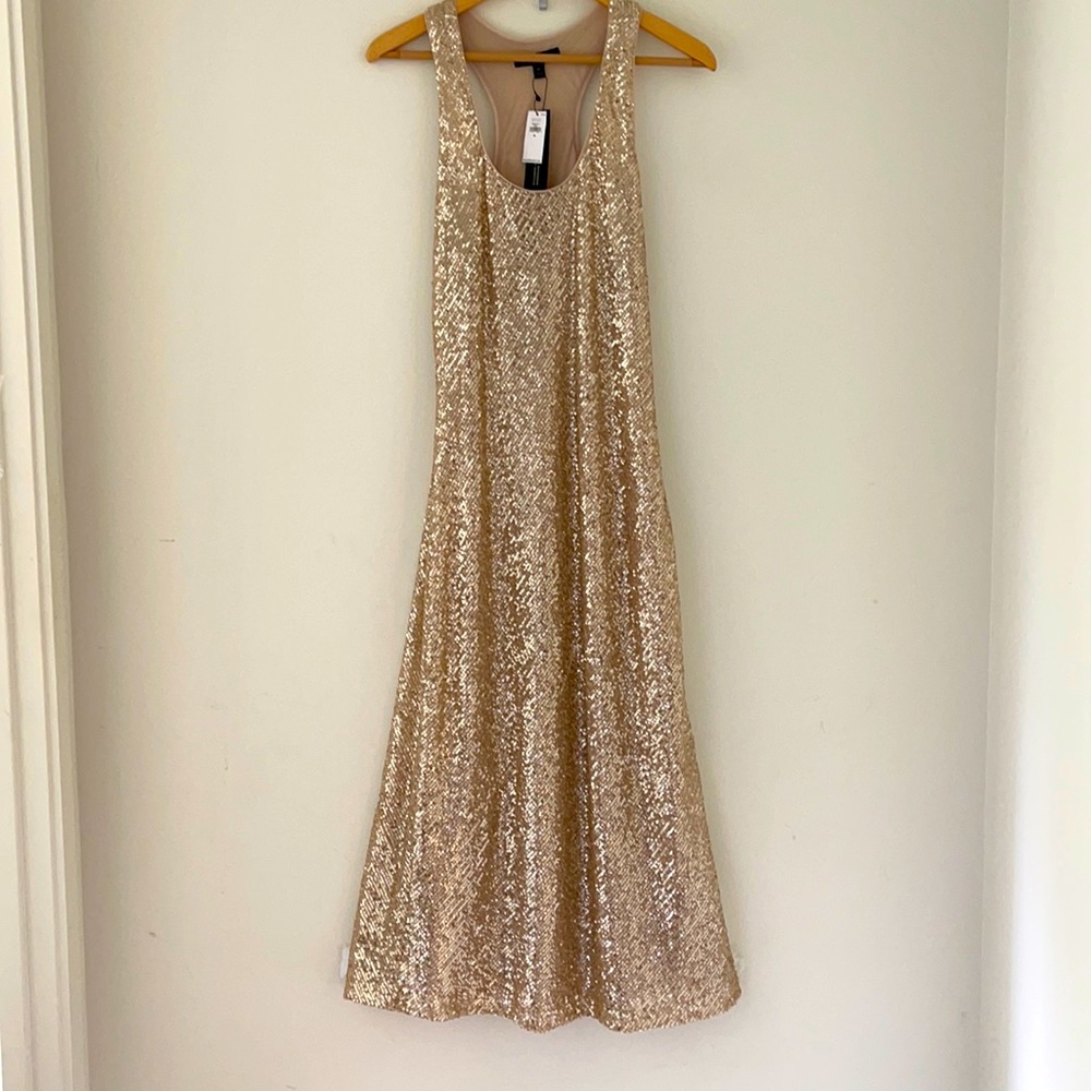 Banana Republic sequin Midi Racer back dress size medium